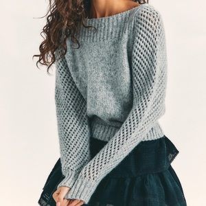 LoveShackFancy Rosie Pullover Knit Sweater